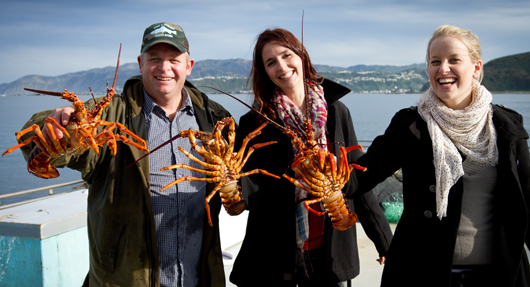 Al Brown and MasterChef Australia contestants during their visit to New Zealand. (Photo credit: Ben Cronje)